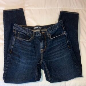 Old Navy Dark Blue Athletic Taper Jeans, 30X32” (Men’s)